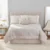7 Pcs Ivory King Comforter Set with Shams, Bed Skirt & Pillows