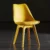 Modern Simple Plastic Armless Dining Chair – Set of 4