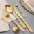 Golden Elegance 24 Pcs Cutlery Set
