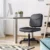 Sleek Black Height Adjustable Swivel Office Chair
