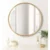 Gold Round Glass Wall Mirror 21.6″
