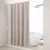 Luxurious Boho-Chic Striped Linen Cotton Shower Curtain