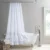 White Boho Waterproof Shower Curtain