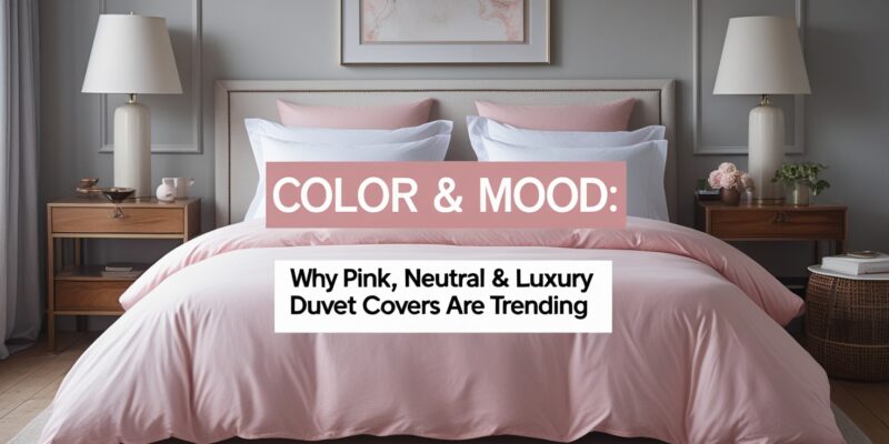 Color & Mood: Why Pink, Neutral & Luxury Duvet Covers Are Trending