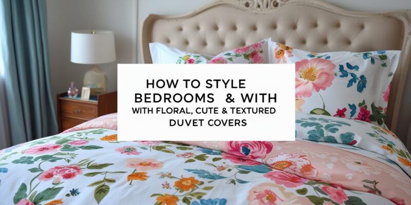 How to Style Bedrooms with Floral, Cute & Textured Duvet Covers